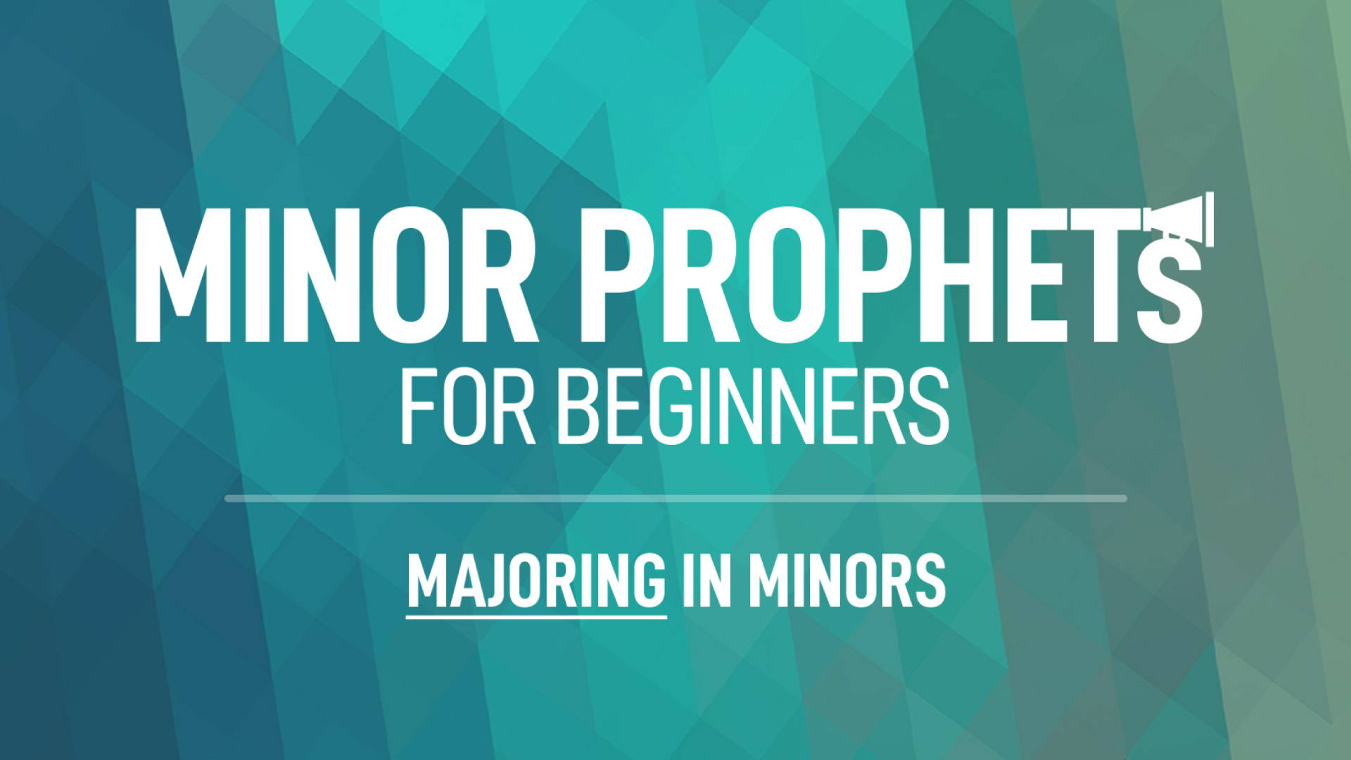 The Minor Prophets for Beginners