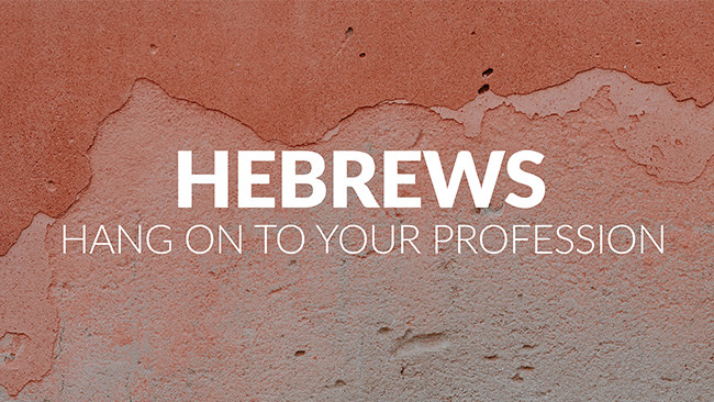 Hebrews: Hang on to your Profession